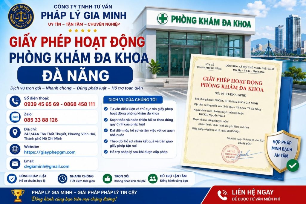 Giấy phép hoạt động phòng khám đa khoa Đà Nẵng