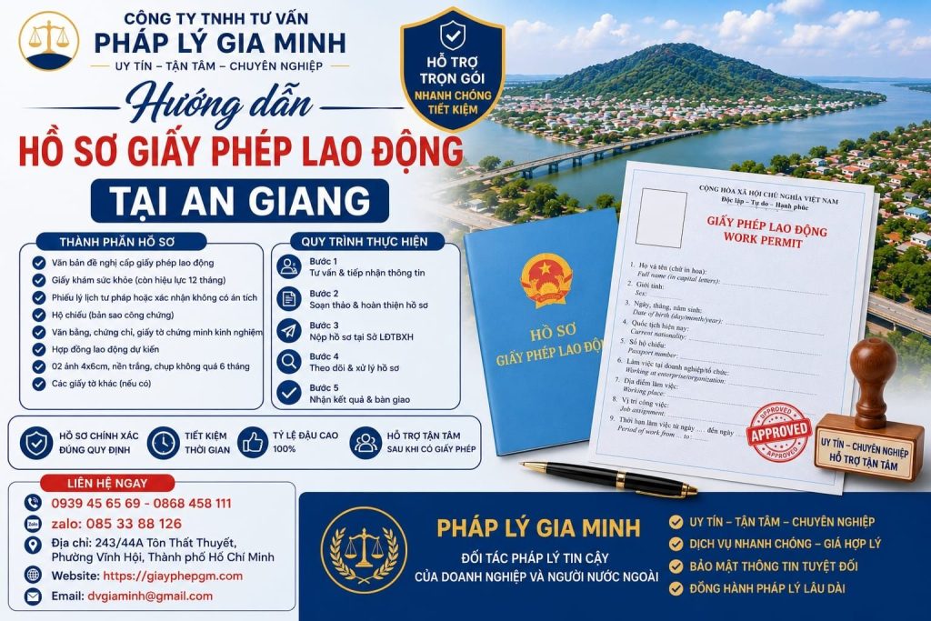 Hướng dẫn hồ sơ giấy phép lao động tại An Giang