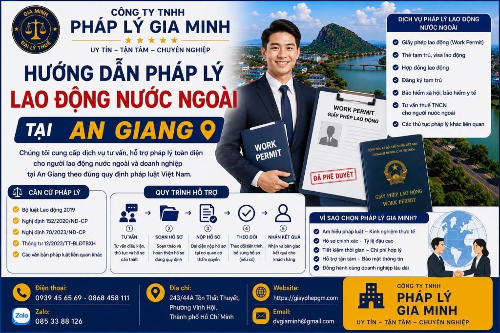 Hướng dẫn pháp lý lao động nước ngoài tại An Giang