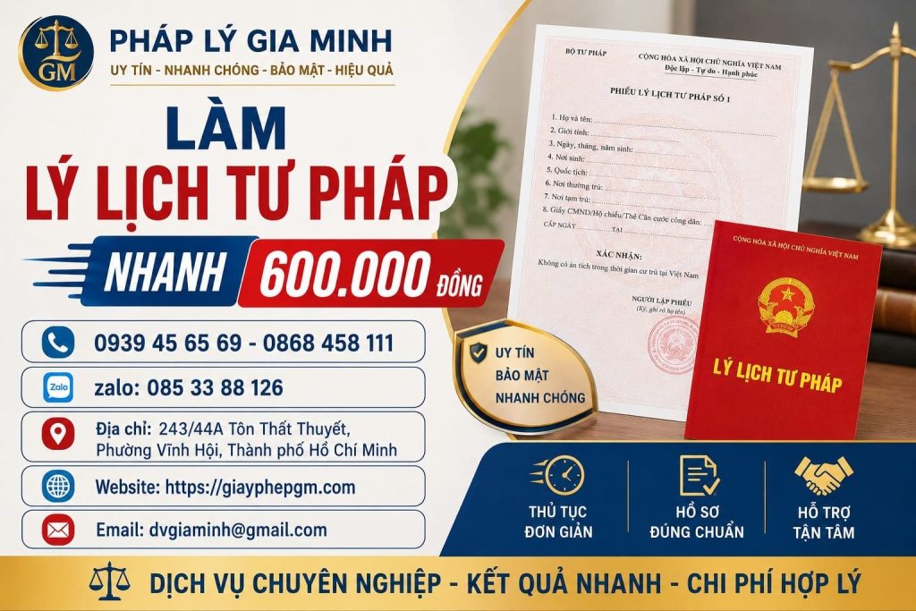 Làm lý lịch tư pháp số 2 tại Thanh Hóa cho cá nhân