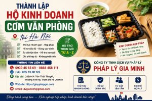 Thành lập hộ kinh doanh cơm văn phòng tại Hà Nội