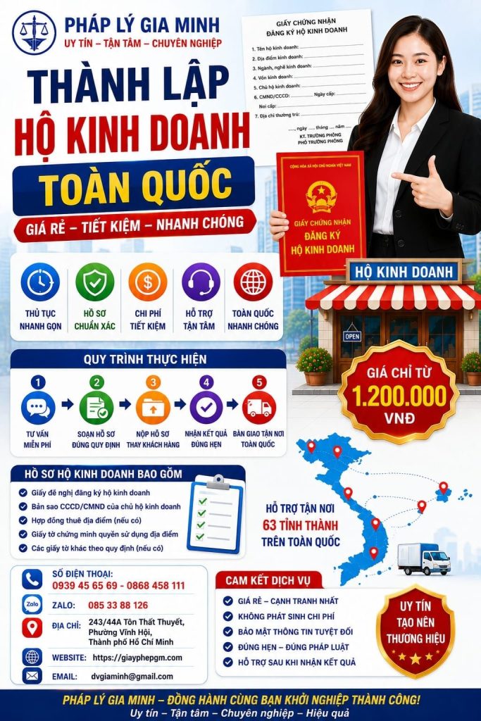 Thành lập hộ kinh doanh cửa hàng điện thoại tại TPHCM