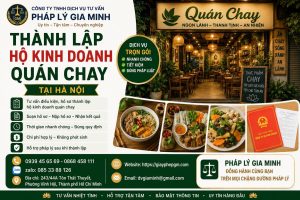Thành lập hộ kinh doanh quán chay tại Hà Nội