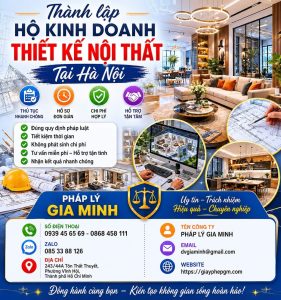 Thành lập hộ kinh doanh thiết kế nội thất tại Hà Nội