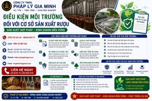 Thủ tục đăng ký môi trường ngành sản xuất rượu