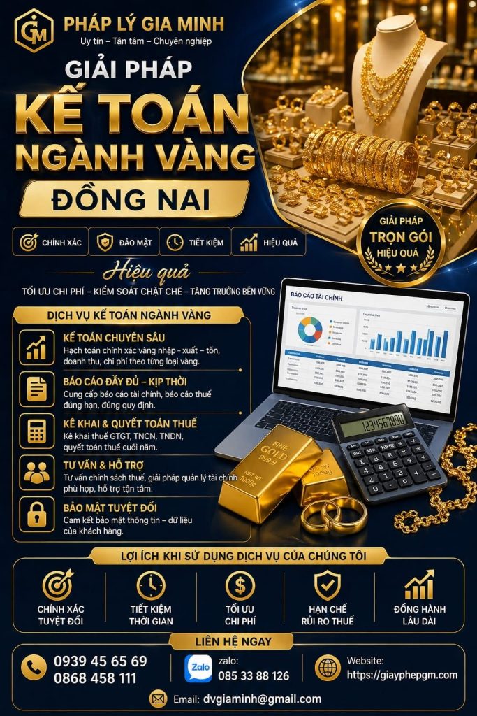 Thuê kế toán ngành vàng Đồng Nai giá tốt