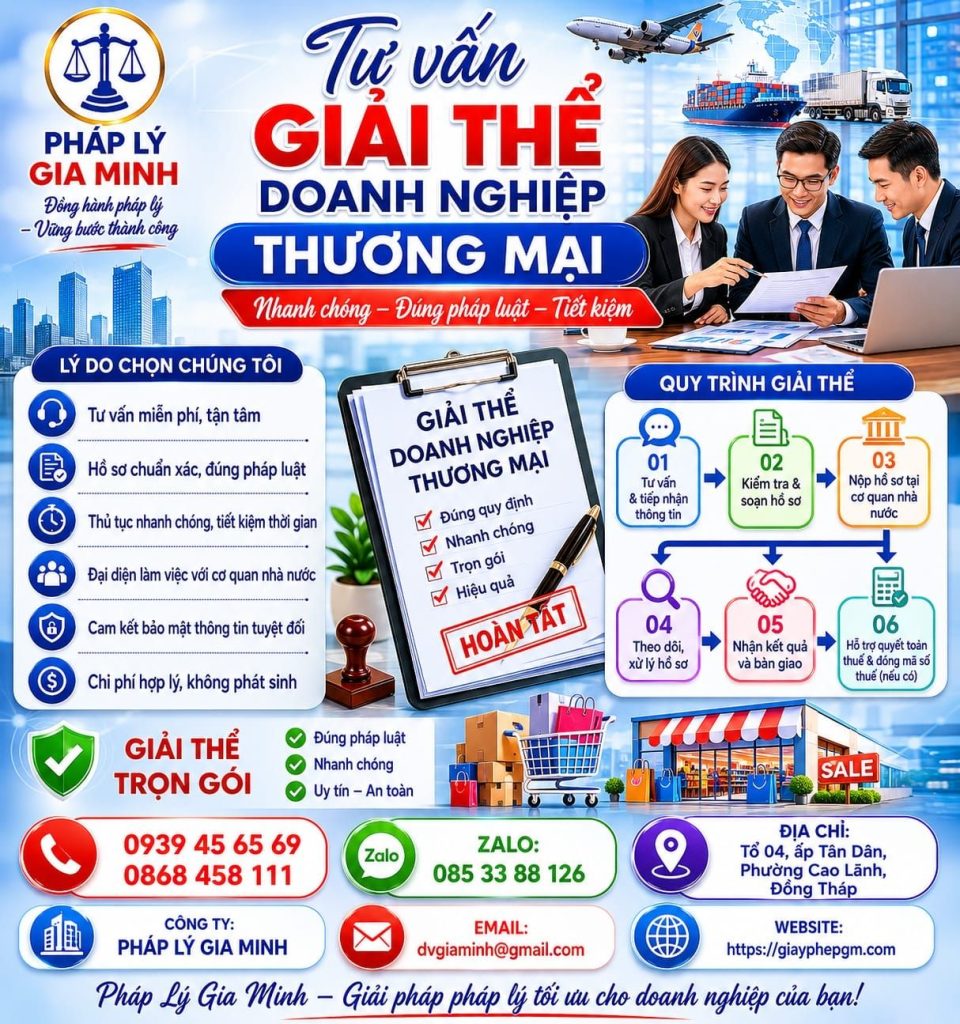Tư vấn giải thể doanh nghiệp thương mại