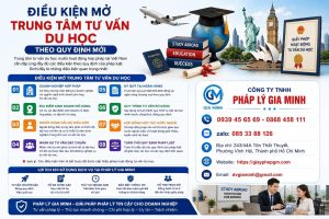 Xin giấy phép hoạt động du học mỹ