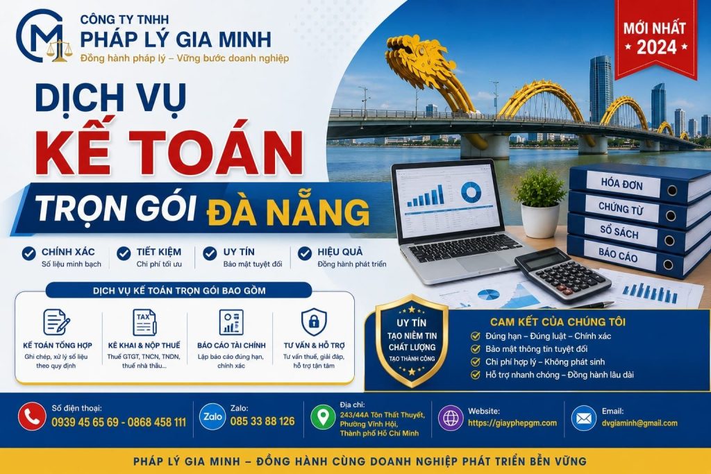 Dịch vụ kế toán trọn gói Đà Nẵng mới nhất