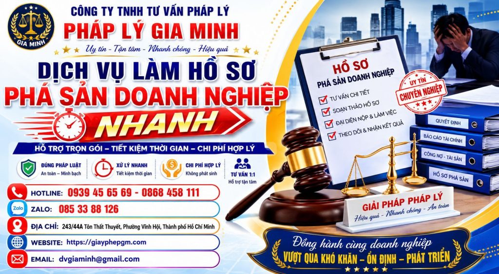 Dịch vụ làm hồ sơ phá sản doanh nghiệp