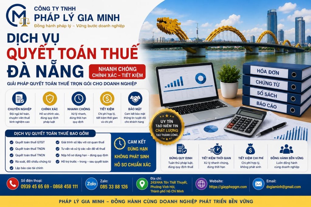 Dịch vụ quyết toán thuế Đà Nẵng nhanh chóng
