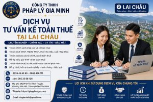 Dịch vụ tư vấn kế toán thuế tại Lai Châu