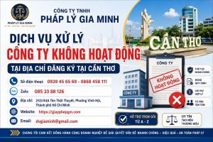 Dịch Vụ Xử Lý Công Ty Không Hoạt Động Tại Địa Chỉ Đăng Ký Cần Thơ