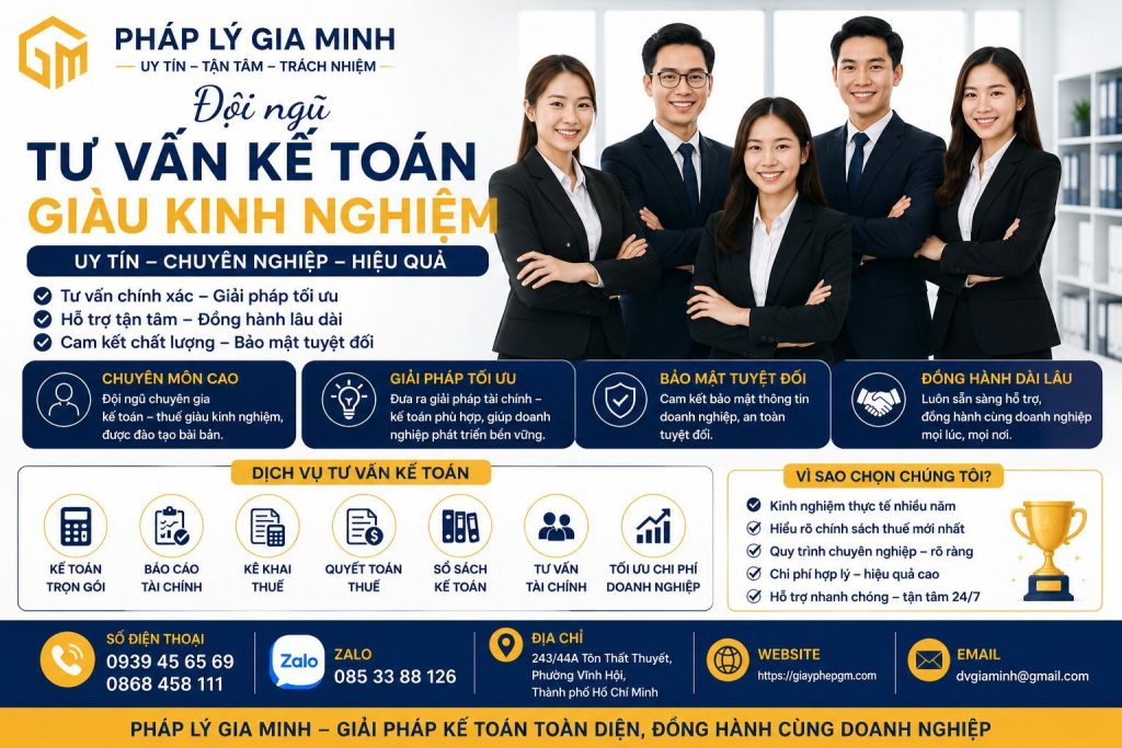 Đội ngũ tư vấn kế toán giàu kinh nghiệm