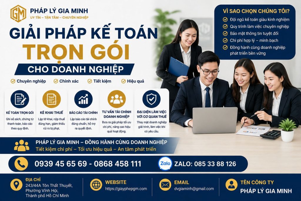 Giải pháp kế toán trọn gói cho doanh nghiệp