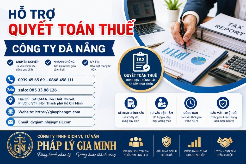 Hỗ trợ quyết toán thuế công ty Đà Nẵng
