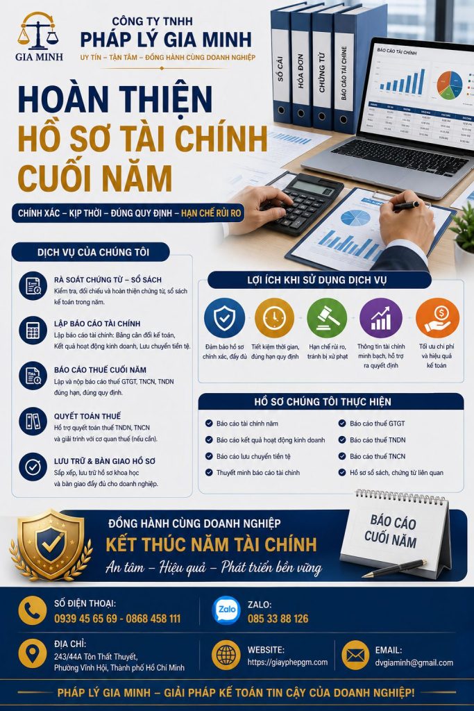 Hoàn thiện hồ sơ tài chính cuối năm