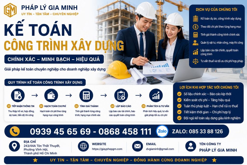 Kế toán công trình xây dựng