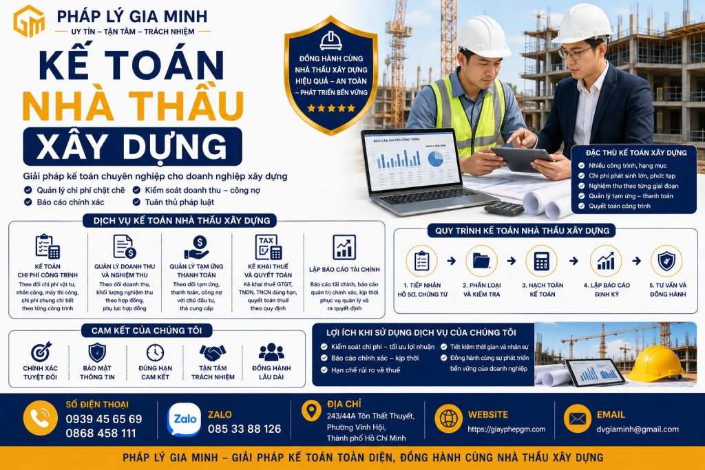 Kế toán nhà thầu xây dựng
