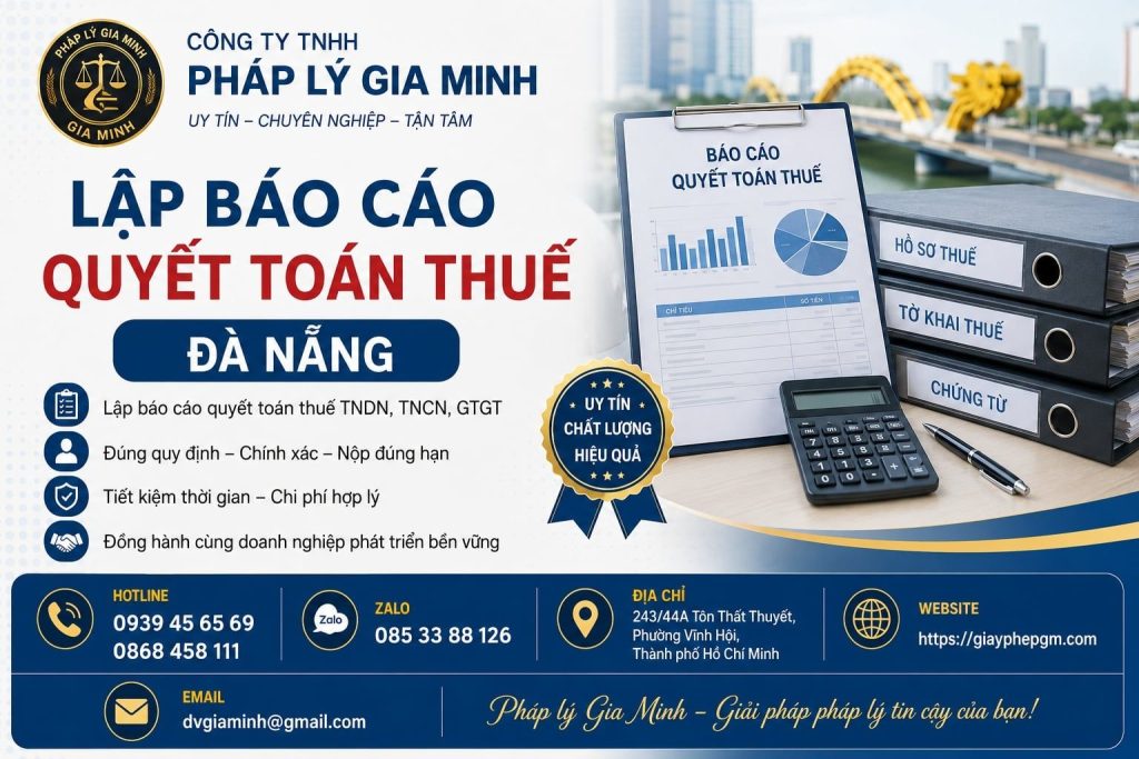 Lập báo cáo quyết toán thuế Đà Nẵng