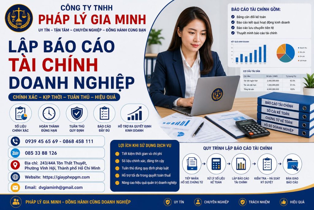 Lập báo cáo tài chính doanh nghiệp