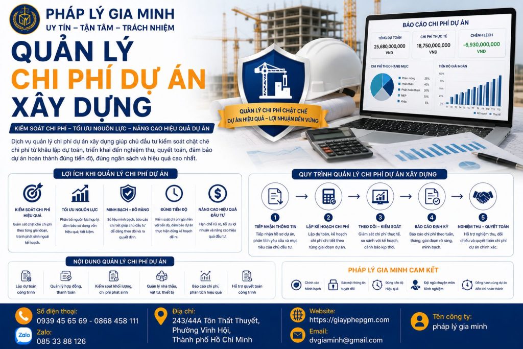 Quản lý chi phí dự án xây dựng
