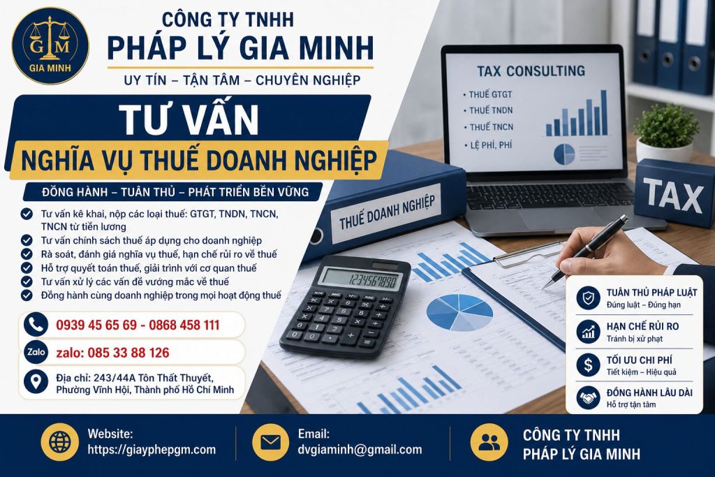 Tư vấn nghĩa vụ thuế doanh nghiệp