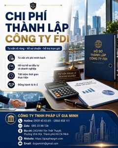 Chi phí thành lập công ty FDI