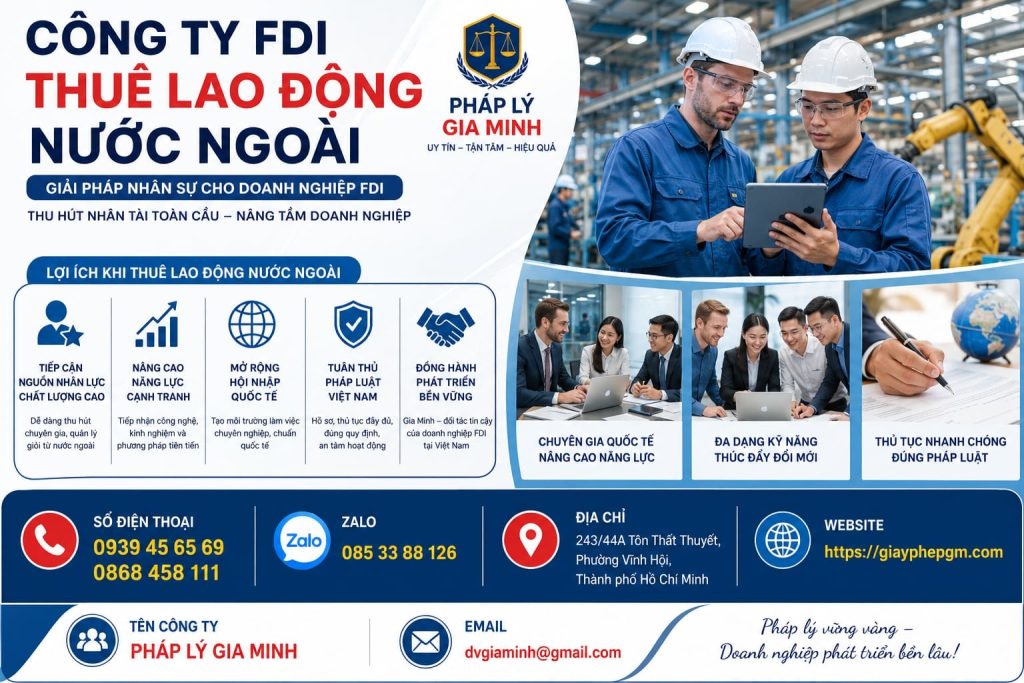 Công Ty FDI Thuê Lao Động Nước Ngoài