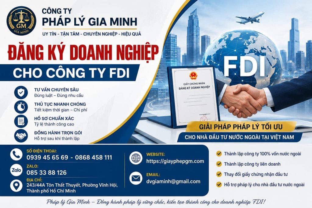 Đăng Ký Doanh Nghiệp Cho Công Ty FDI