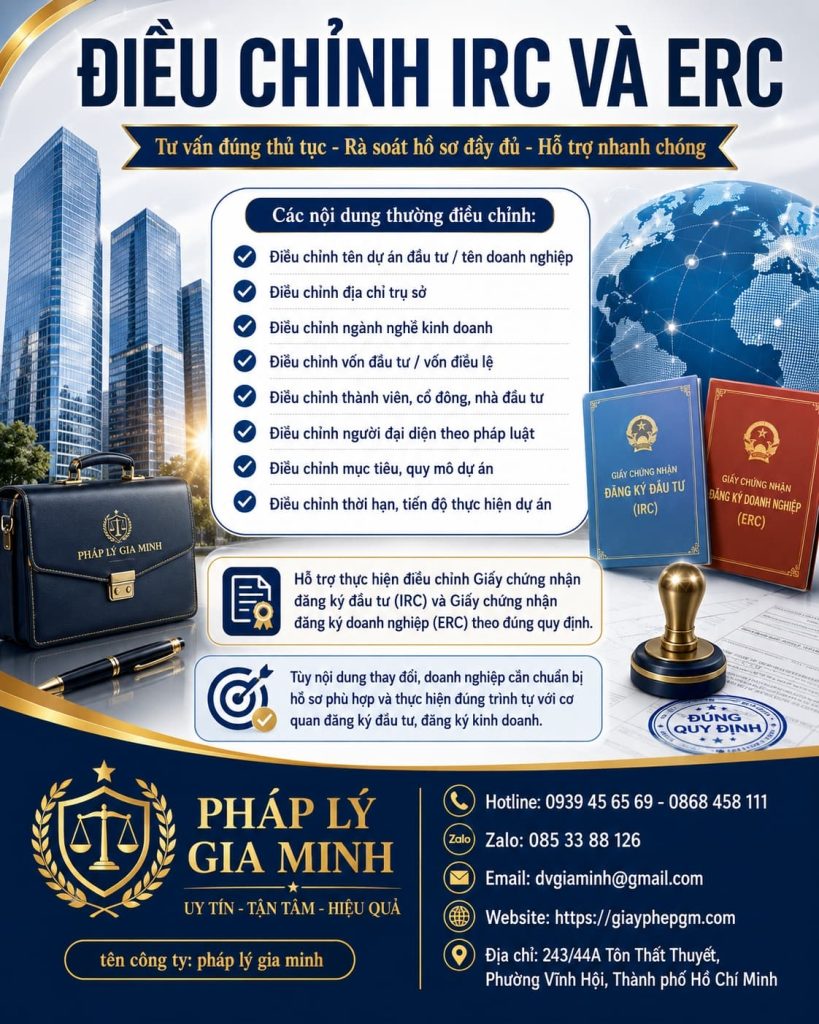 Điều Chỉnh IRC Và ERC