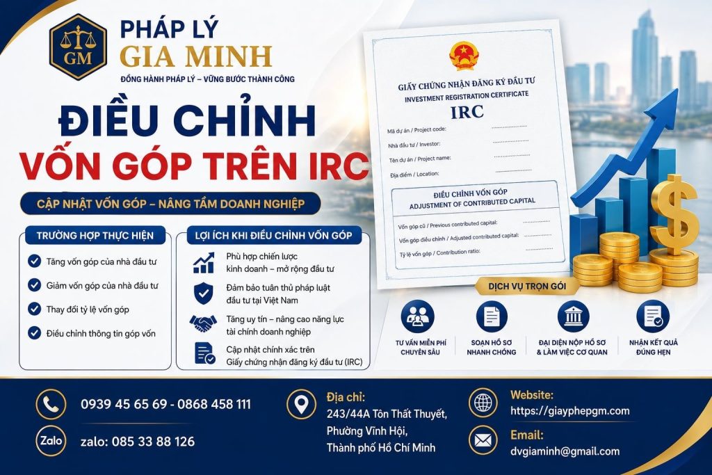 Điều Chỉnh Vốn Góp Trên IRC