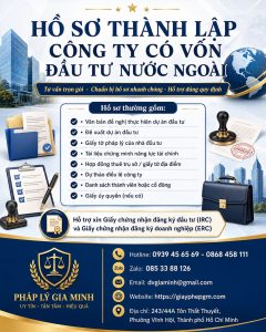Hồ Sơ Thành Lập Công Ty Có Vốn Đầu Tư Nước Ngoài