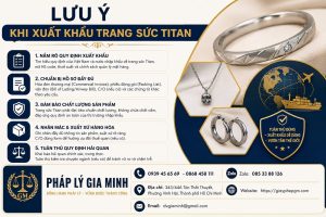 Lưu ý khi xuất khẩu trang sức Titan