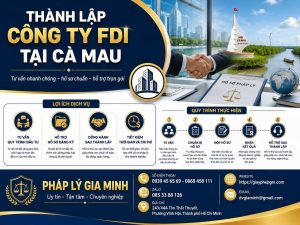Thành lập công ty FDI tại Cà Mau