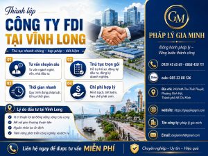 Thành lập công ty FDI tại Vĩnh Long