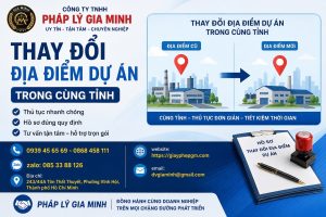 Thay Đổi Địa Điểm Dự Án Trong Cùng Tỉnh