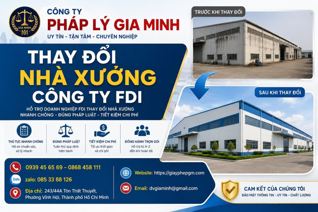 Thay Đổi Nhà Xưởng Công Ty FDI
