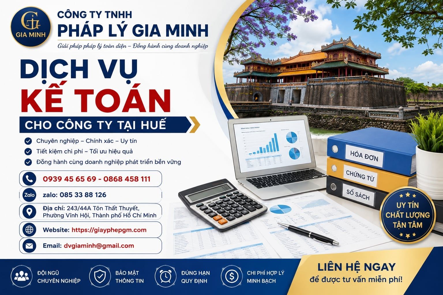 Dịch vụ kế toán cho công ty tại Huế